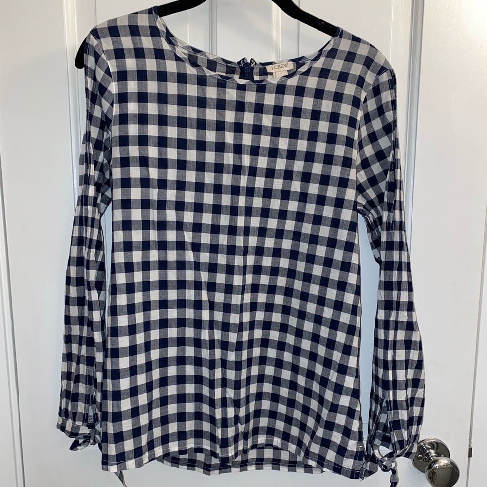 J. Crew gingham top